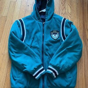 Teal Kids Jacket with Hood